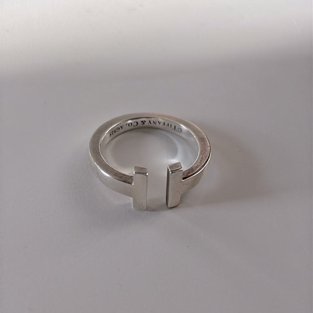 Tiffany T square ring Sterling Silver